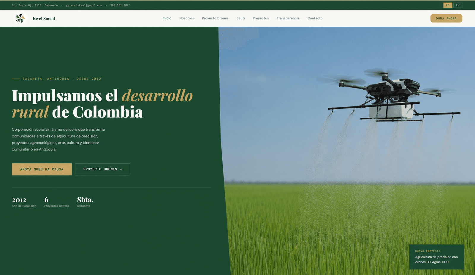 Portal web de Kwel Social