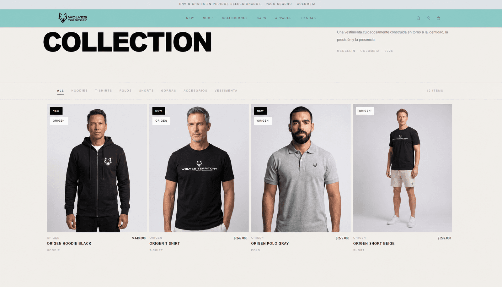 E-commerce de Wolves Territory